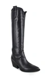 Zigi Valezka Knee High Boot In Black Leather