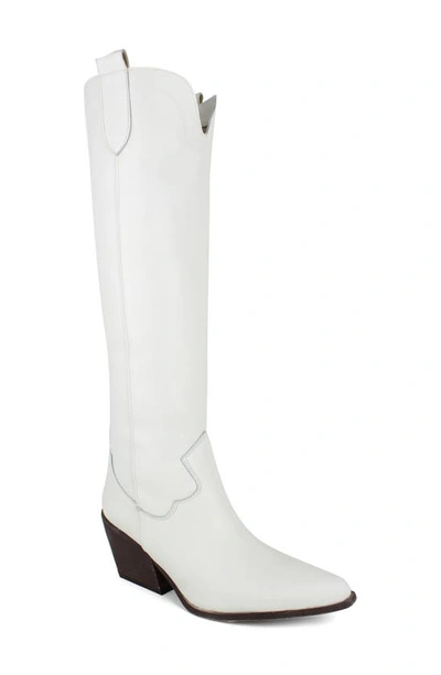 Zigi Valezka Knee High Boot In Bone Leather