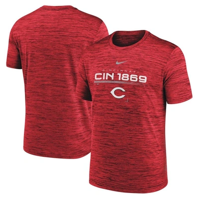 Nike Red Cincinnati Reds Wordmark Velocity Performance T-shirt