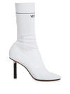 Vetements 90mm Lighter Socks Ankle Boots In White/multi