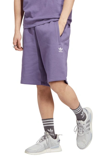 Adidas Originals Essential Shorts In Tech Purple