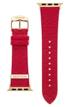 Missoni Zigzag Leather 22mm Apple Watch® Watchband In Red