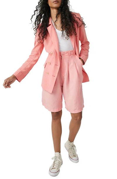 Free People Olivia Blazer In Pink
