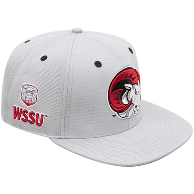 Pro Standard Grey Winston Salem Rams Evergreen Mascot Snapback Hat