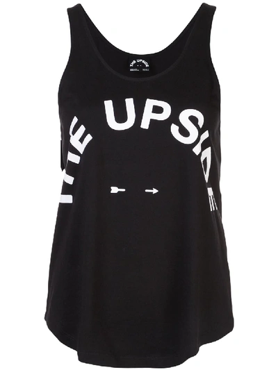 The Upside Issy Cotton Performance Tank Top In Black