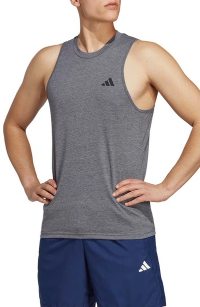 Adidas Originals Aeroready Training Essentials Tank Top In Dgh