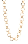 Tasha Circle Chain Link Necklace In Gold