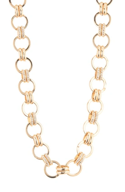 Tasha Circle Chain Link Necklace In Gold