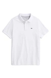 Vineyard Vines Kids' Edgartown Performance Polo In White Cap