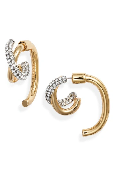 Demarson Axis Luna Earrings In Gold