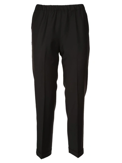 Ql2 Cropped Trousers In Black