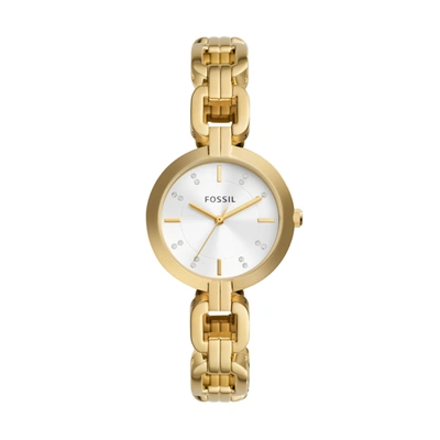 Fossil Women's Kerrigan Three-hand, Gold-tone Stainless Steel Watch