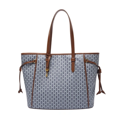 Fossil Women's Charli Printed Pvc Tote In Blue