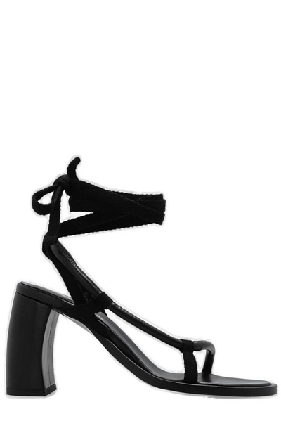 Ann Demeulemeester Solange Ankle Strapped Sandals In Black