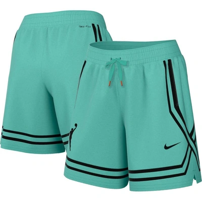 Nike Mint Wnba Logowoman Team 13 Crossover Shorts In Industrial Blue/mineral