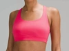 Lululemon Womens Lip Gloss Align Cropped Stretch-woven Top In Multi
