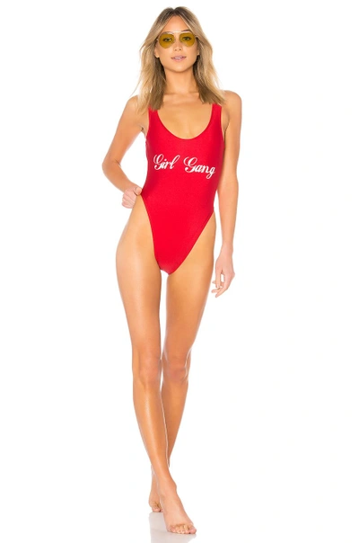 Private Party X Revolve Girl Gang Patch One Piece In Red