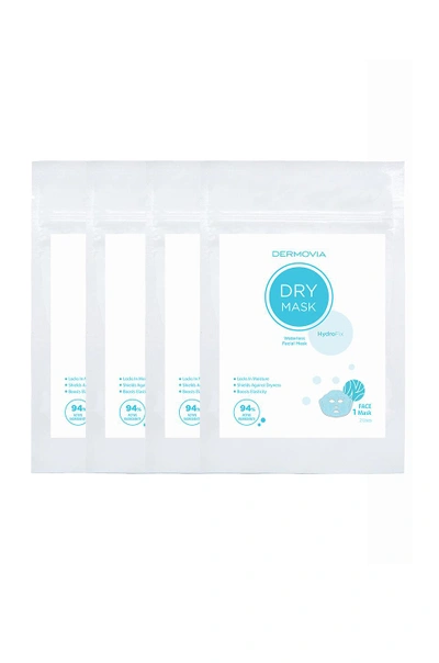 Dermovia Hydrofix Dry Face Mask 4 Pack In N,a