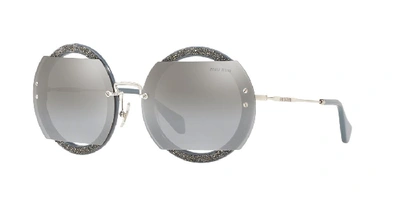 Miu Miu Sunglasses, Mu 06ss In Silver