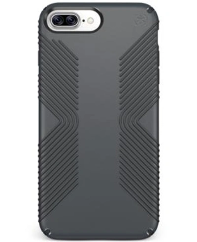 Speck Presidio Grip Iphone 7 Plus Case In Graphite Grey/ Charcoal Grey