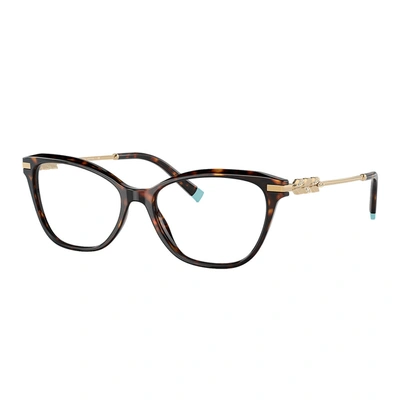 Tiffany & Co Tf 2219b 8015 52mm Womens Cat-eye Eyeglasses 52mm In Black