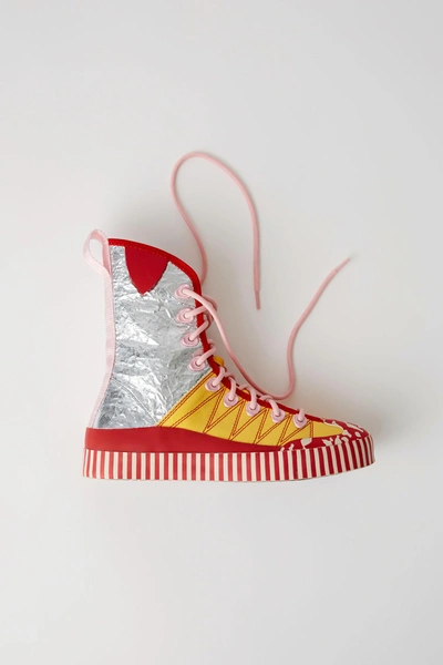 Acne Studios Colour Blocked Sneakers Yellow/silver