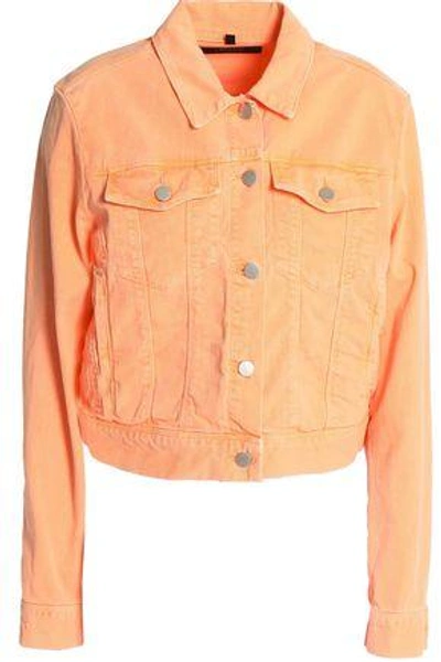 J Brand Denim Jacket In Orange