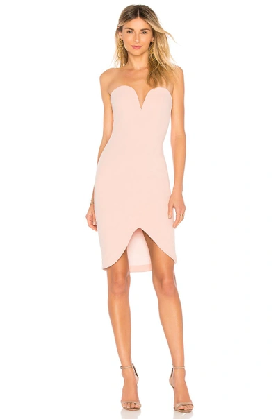 Nookie Honey Strapless Dress In Blush