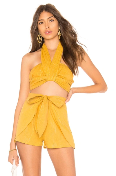 Cleobella X Revolve Jet Top In Yellow Multi Lurex