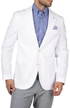 Tailorbyrd Modern Fit Solid Seersucker Sport Coat In White