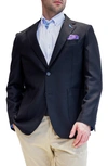 Tailorbyrd Textured Solid Sport Coat In Black
