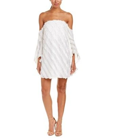 C/meo Collective Collective Recollection Shift Dress In White
