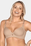 Leonisa High Profile Back Smoothing Bra In Light Beige