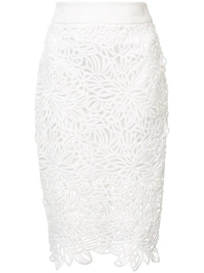 Milly Lace Pencil Skirt