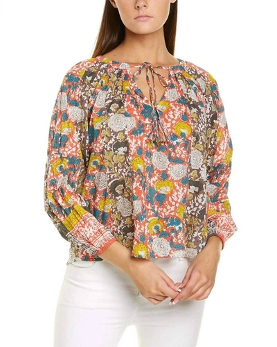 Velvet By Graham & Spencer Paz Raglan Top In Multi