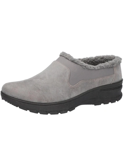 Easy Street Duluth Womens Faux Fur Slip On Casual And Fashion Sneakers In Multi