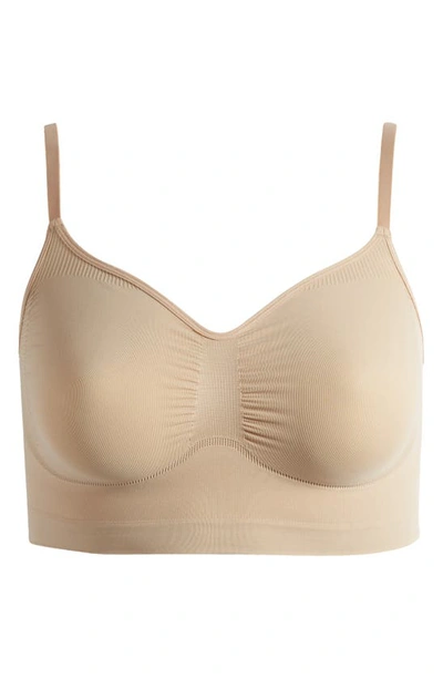 Skims Unlined Bralette In Clay