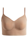 Skims Unlined Bralette In Sienna