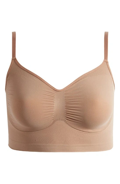 Skims Unlined Bralette In Sienna