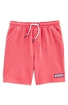 Vineyard Vines Kids' Sun Washed Jetty Shorts In Sailors Red