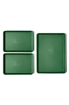 Great Jones Sheet Show 3-piece Nonstick Sheet Pan Set In Green