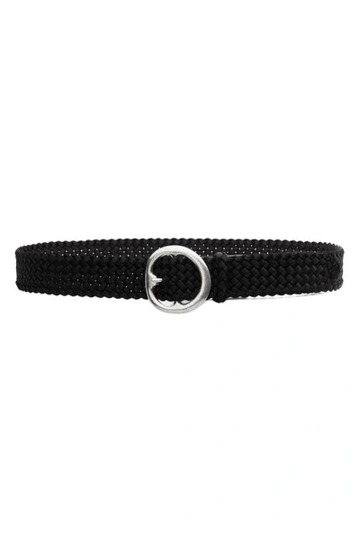 Rag & Bone Bae Woven Nylon Belt In Black