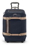 Tumi Alpha Bravo Wheeled Duffle Bag In Midnight Navy/khaki