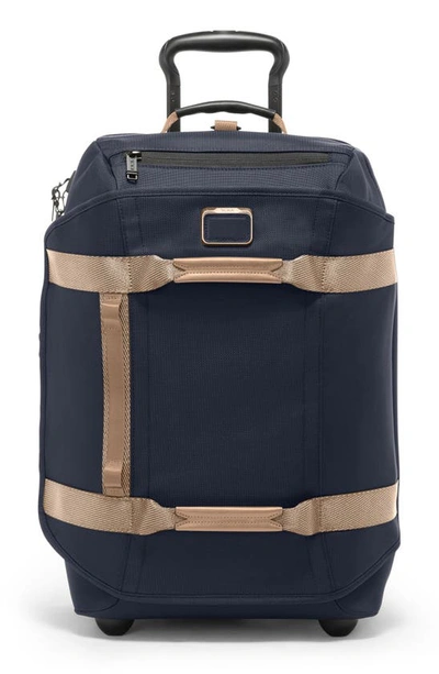 Tumi Alpha Bravo Wheeled Duffle Bag In Midnight Navy/ Khaki