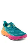 Hoka Speedgoat 5 Trail Running Shoe In Deep Lake/ceramic