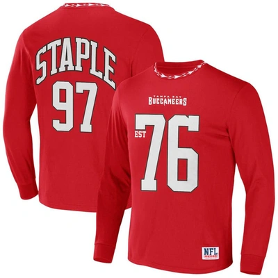 Staple Nfl X  Red Tampa Bay Buccaneers Core Team Long Sleeve T-shirt