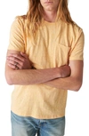 Lucky Brand Cotton Blend Pocket T-shirt In Kumquat