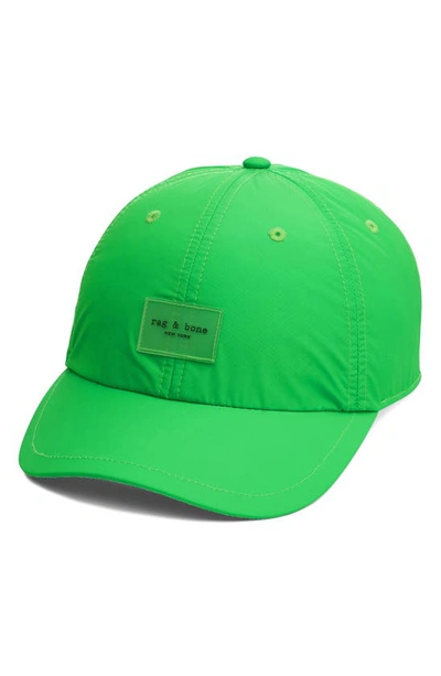Rag & Bone Addison Baseball Cap In Neongrn