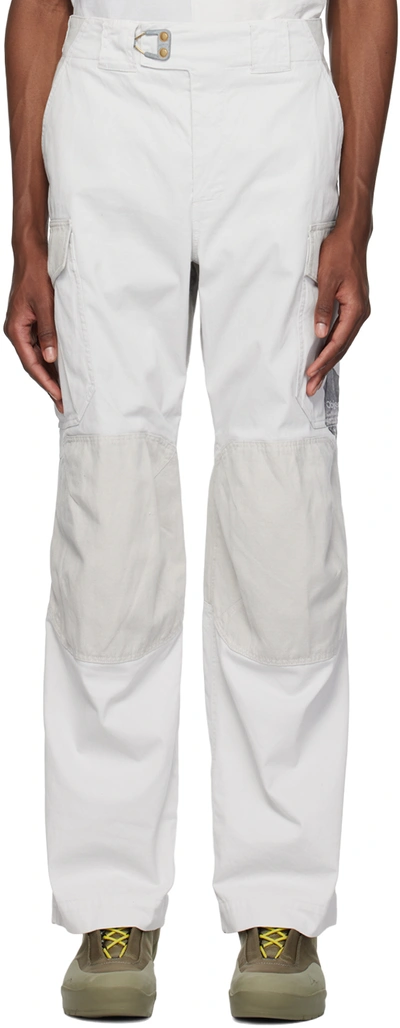 Objects Iv Life Cargo Pants Pale In Grey