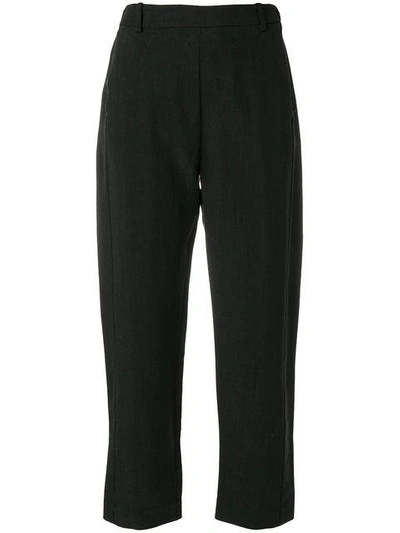Ilaria Nistri Casual Cropped Trousers - Black